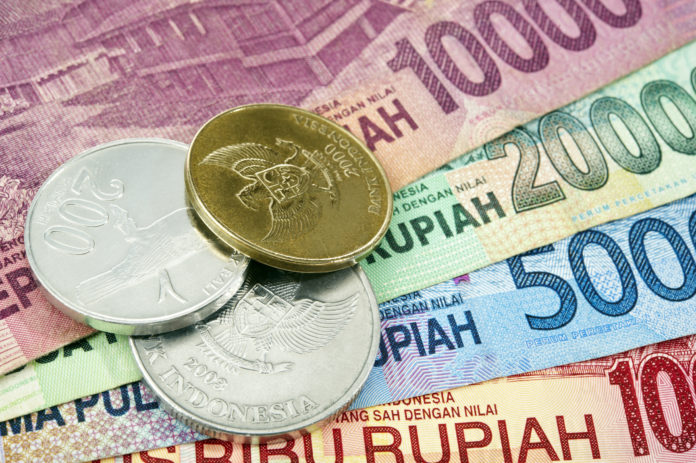 Indonesische Rupiah Währung IDR Noten und Münzen